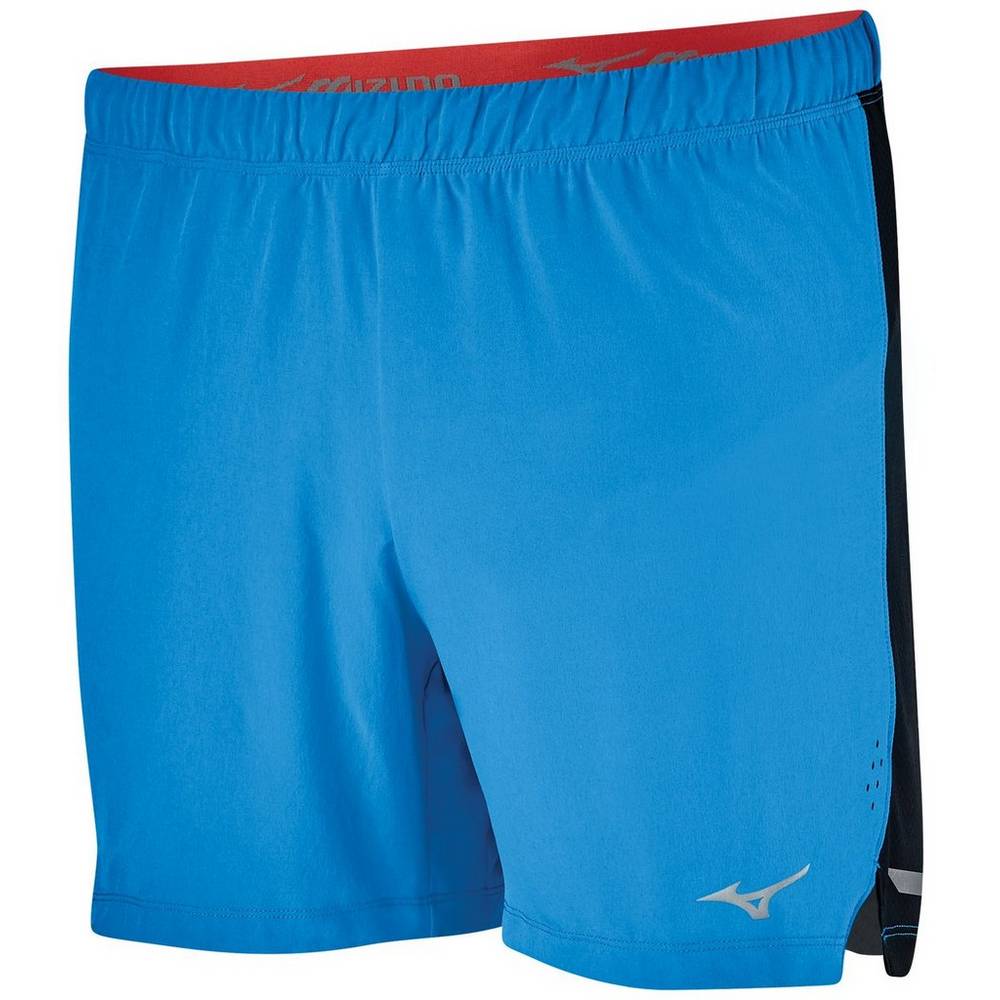 Pantalones Cortos Mizuno Aero 4.5" Hombre Azules/Negras España RMTE-05369